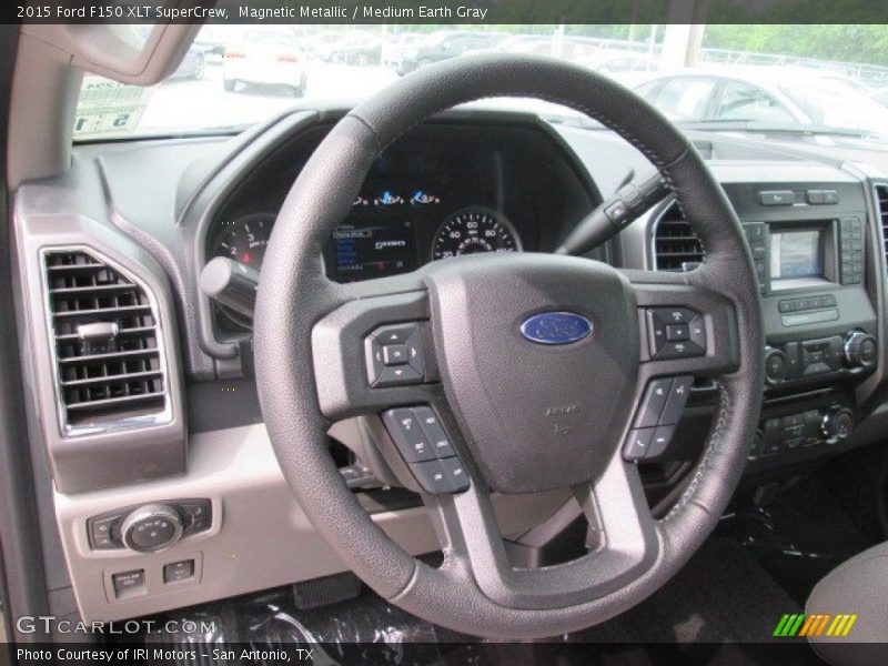 Magnetic Metallic / Medium Earth Gray 2015 Ford F150 XLT SuperCrew