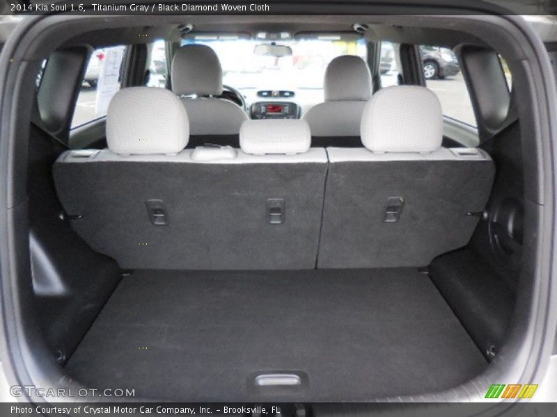 Titanium Gray / Black Diamond Woven Cloth 2014 Kia Soul 1.6