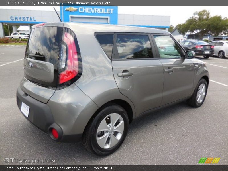 Titanium Gray / Black Diamond Woven Cloth 2014 Kia Soul 1.6