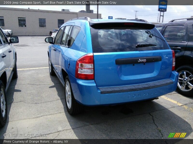 Surf Blue Pearl / Dark Slate Gray/Medium Slate Gray 2009 Jeep Compass Sport