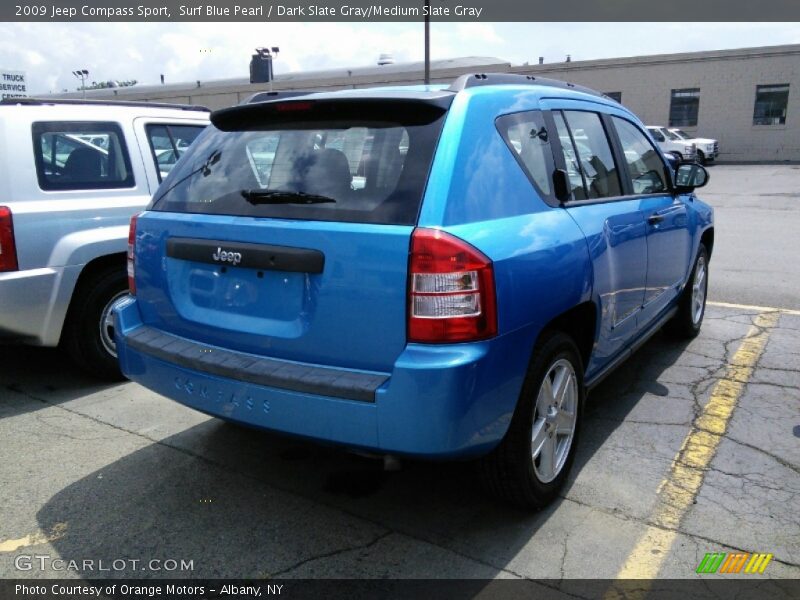 Surf Blue Pearl / Dark Slate Gray/Medium Slate Gray 2009 Jeep Compass Sport