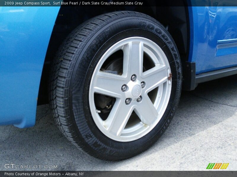 Surf Blue Pearl / Dark Slate Gray/Medium Slate Gray 2009 Jeep Compass Sport