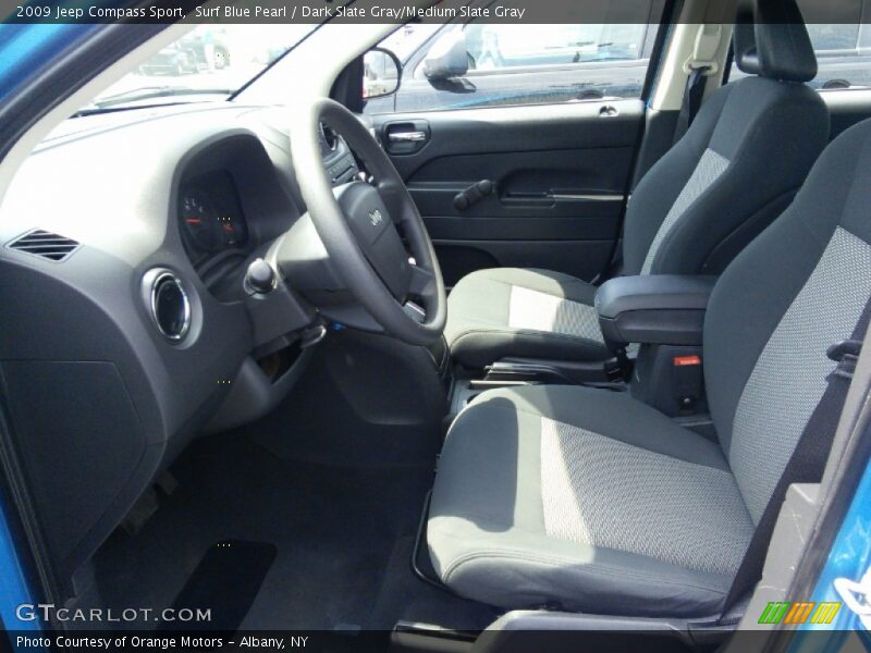 Surf Blue Pearl / Dark Slate Gray/Medium Slate Gray 2009 Jeep Compass Sport