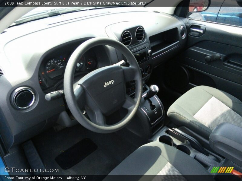Surf Blue Pearl / Dark Slate Gray/Medium Slate Gray 2009 Jeep Compass Sport