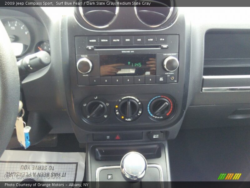 Surf Blue Pearl / Dark Slate Gray/Medium Slate Gray 2009 Jeep Compass Sport