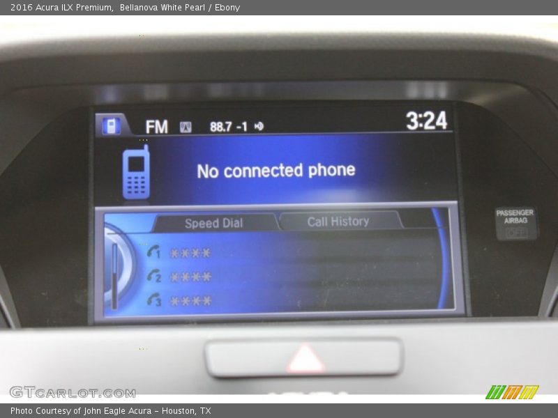 Bellanova White Pearl / Ebony 2016 Acura ILX Premium