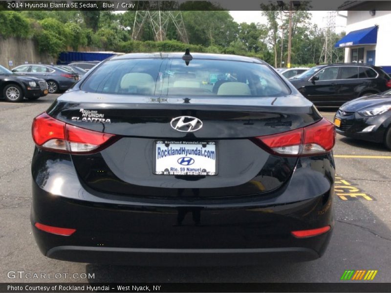 Blue / Gray 2014 Hyundai Elantra SE Sedan