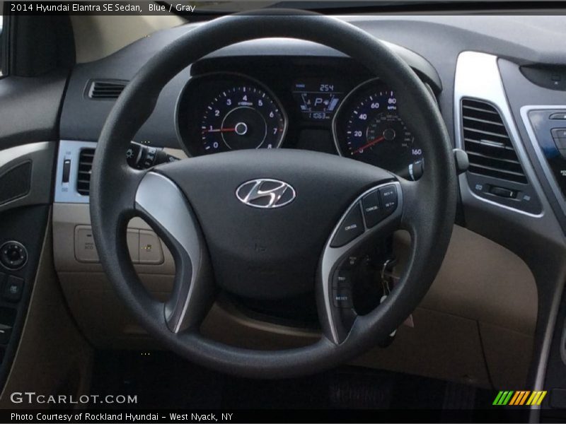 Blue / Gray 2014 Hyundai Elantra SE Sedan