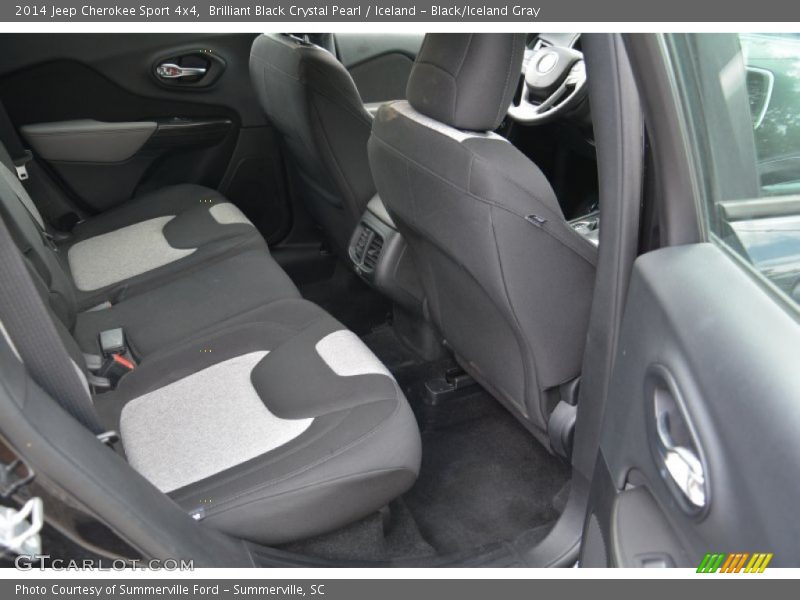 Brilliant Black Crystal Pearl / Iceland - Black/Iceland Gray 2014 Jeep Cherokee Sport 4x4
