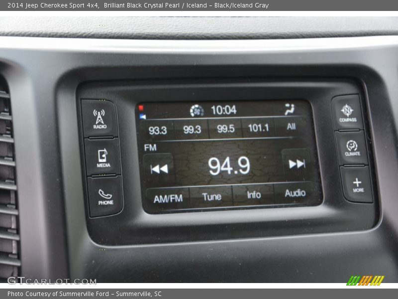 Brilliant Black Crystal Pearl / Iceland - Black/Iceland Gray 2014 Jeep Cherokee Sport 4x4