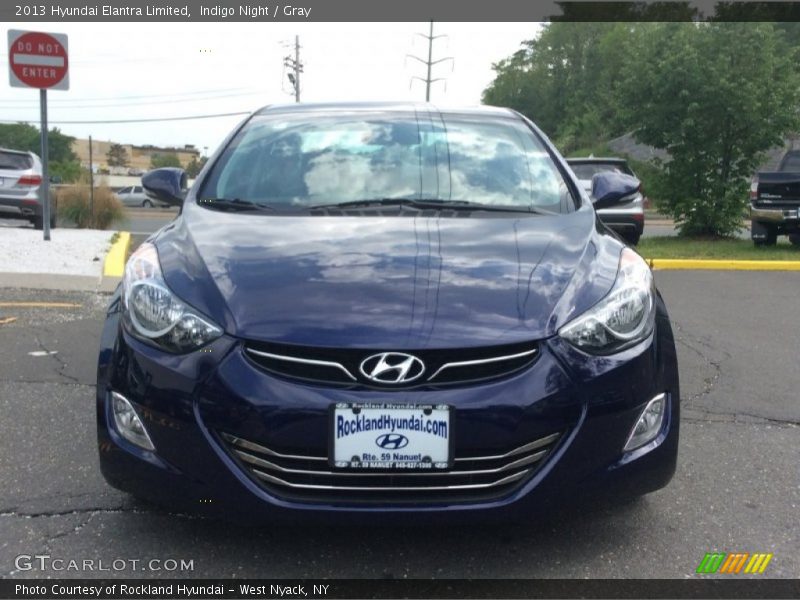 Indigo Night / Gray 2013 Hyundai Elantra Limited