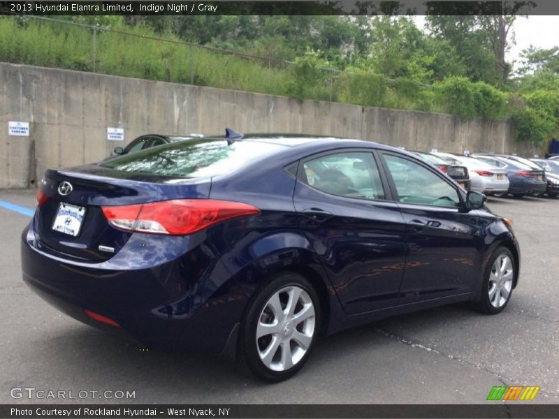 Indigo Night / Gray 2013 Hyundai Elantra Limited