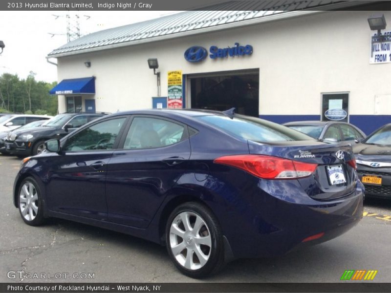 Indigo Night / Gray 2013 Hyundai Elantra Limited