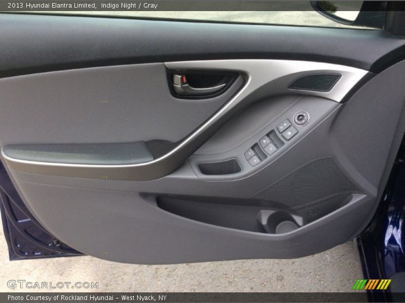 Indigo Night / Gray 2013 Hyundai Elantra Limited