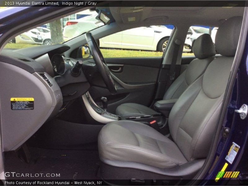 Indigo Night / Gray 2013 Hyundai Elantra Limited