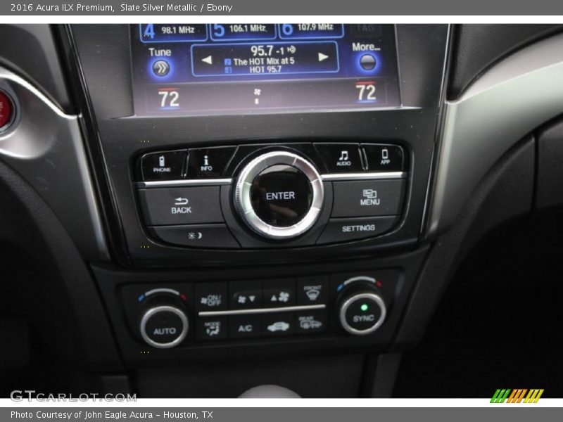 Slate Silver Metallic / Ebony 2016 Acura ILX Premium