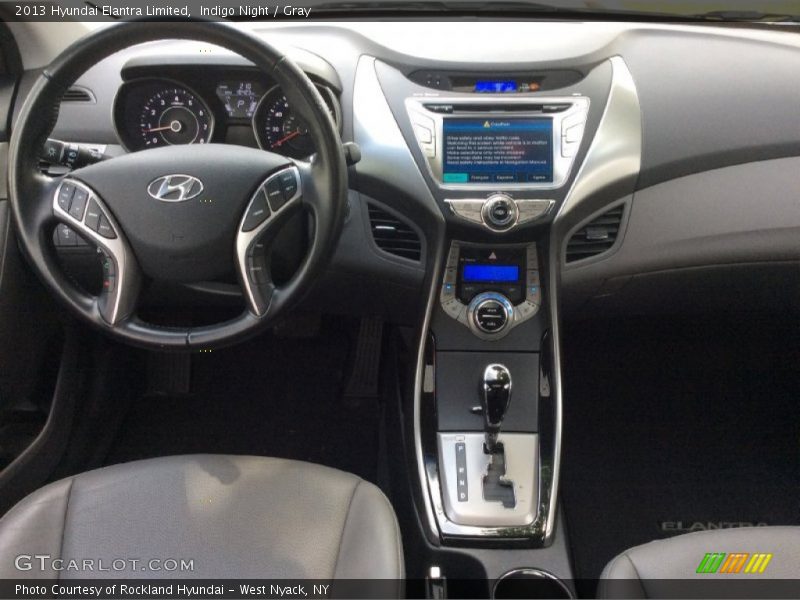 Indigo Night / Gray 2013 Hyundai Elantra Limited