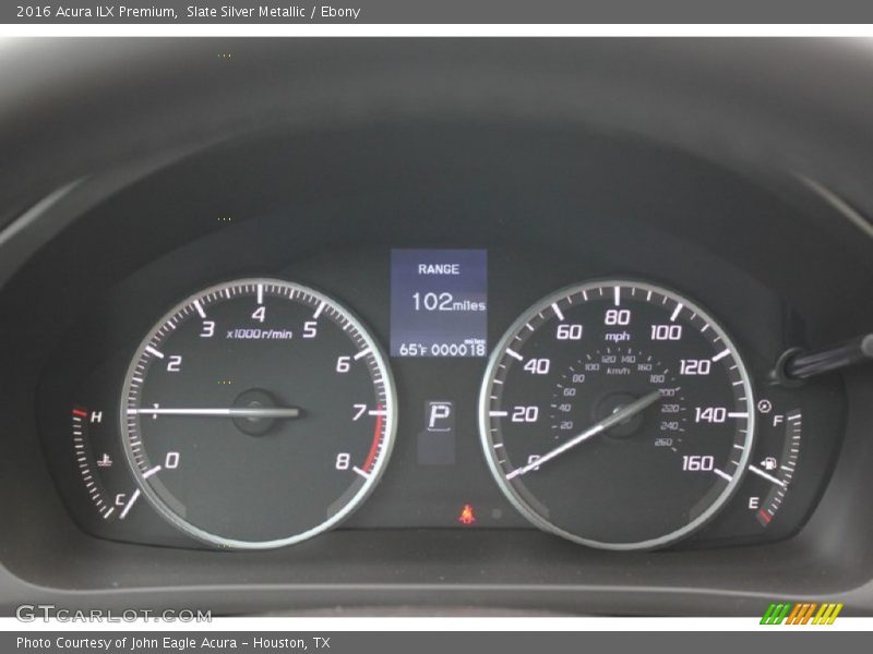 Slate Silver Metallic / Ebony 2016 Acura ILX Premium
