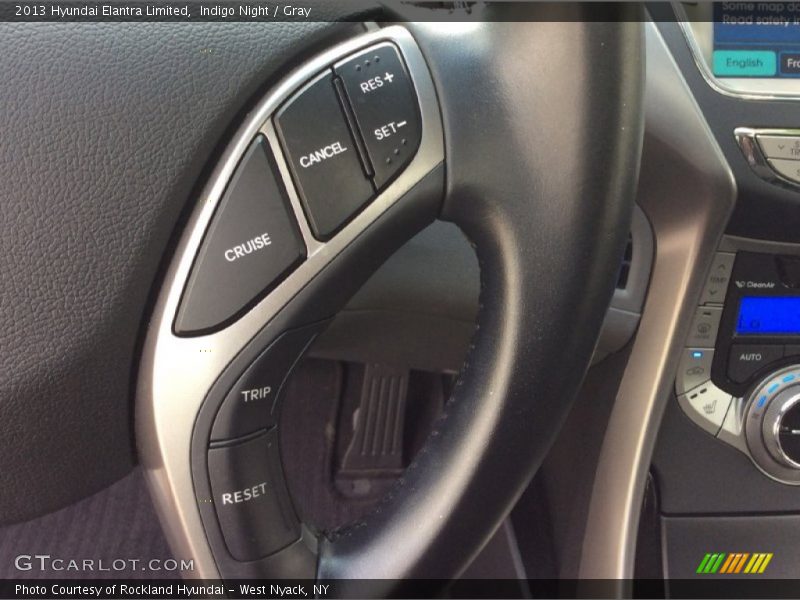 Indigo Night / Gray 2013 Hyundai Elantra Limited