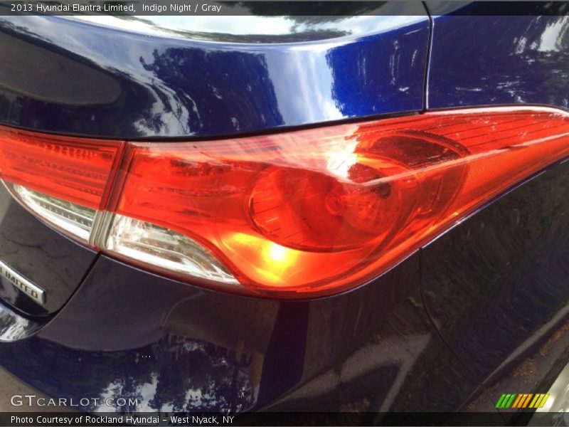 Indigo Night / Gray 2013 Hyundai Elantra Limited