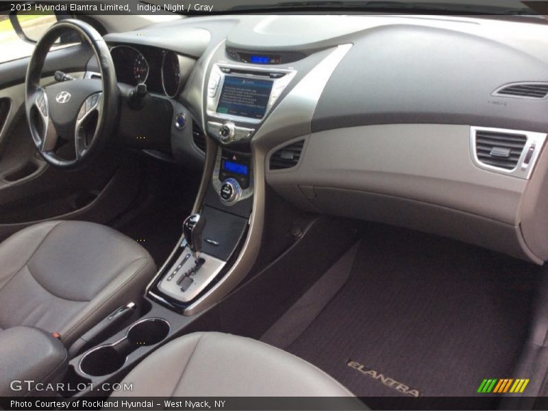 Indigo Night / Gray 2013 Hyundai Elantra Limited
