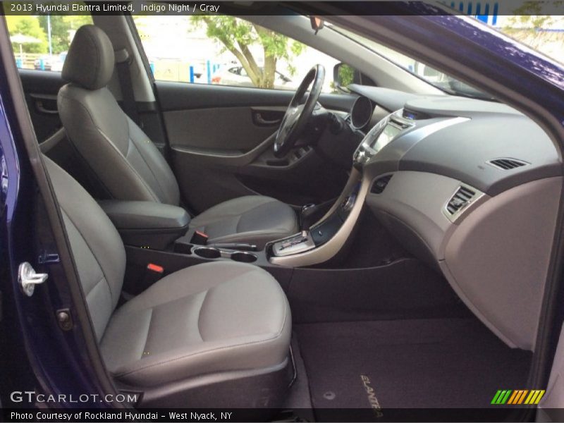 Indigo Night / Gray 2013 Hyundai Elantra Limited