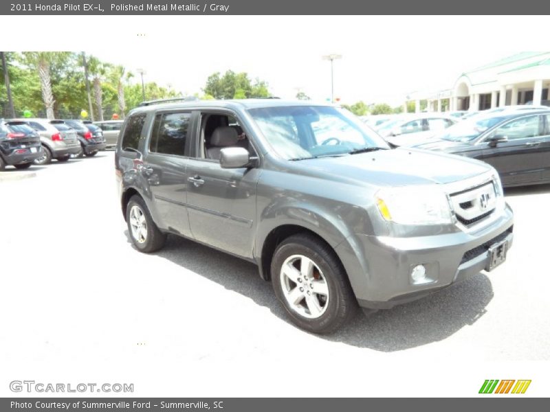 Polished Metal Metallic / Gray 2011 Honda Pilot EX-L