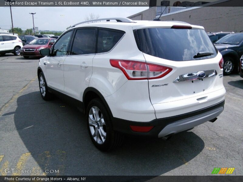 White Platinum / Charcoal Black 2014 Ford Escape Titanium 1.6L EcoBoost 4WD
