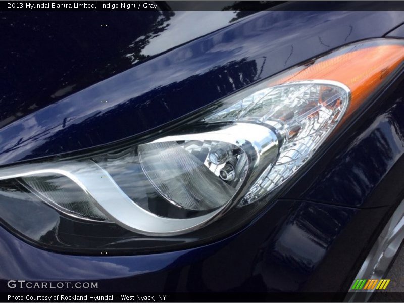 Indigo Night / Gray 2013 Hyundai Elantra Limited