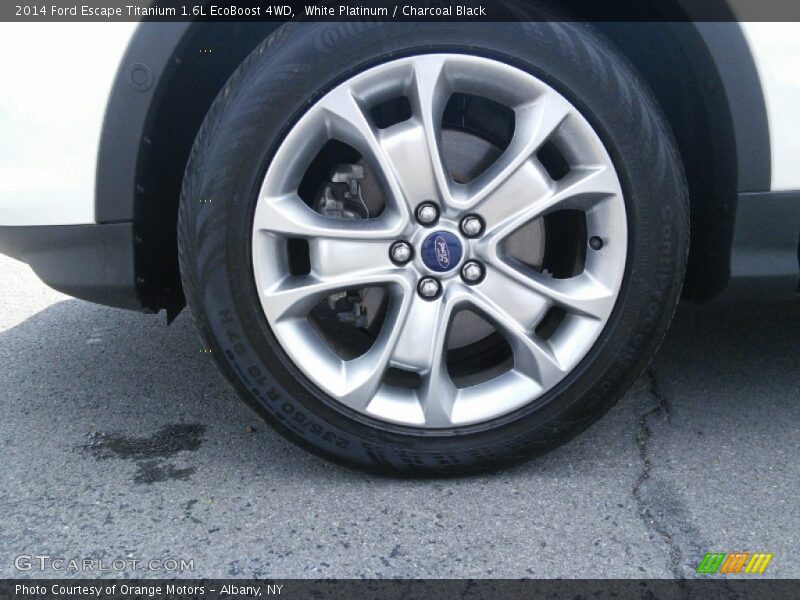 White Platinum / Charcoal Black 2014 Ford Escape Titanium 1.6L EcoBoost 4WD