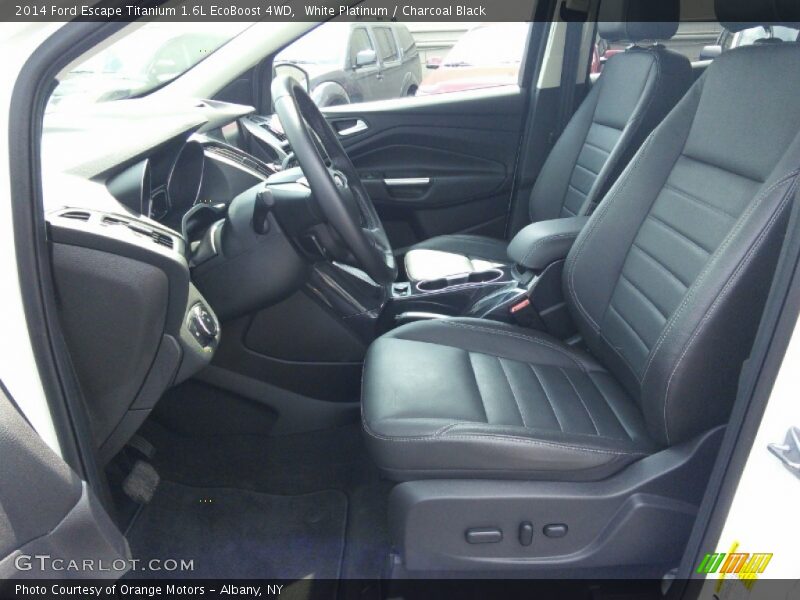 White Platinum / Charcoal Black 2014 Ford Escape Titanium 1.6L EcoBoost 4WD