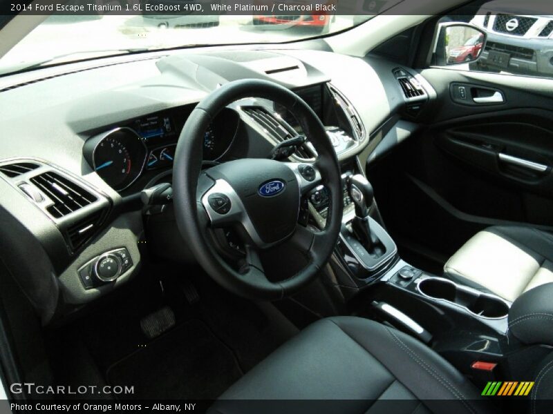 White Platinum / Charcoal Black 2014 Ford Escape Titanium 1.6L EcoBoost 4WD