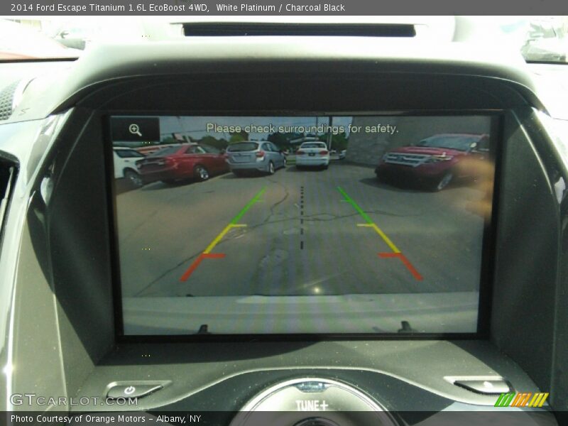 White Platinum / Charcoal Black 2014 Ford Escape Titanium 1.6L EcoBoost 4WD