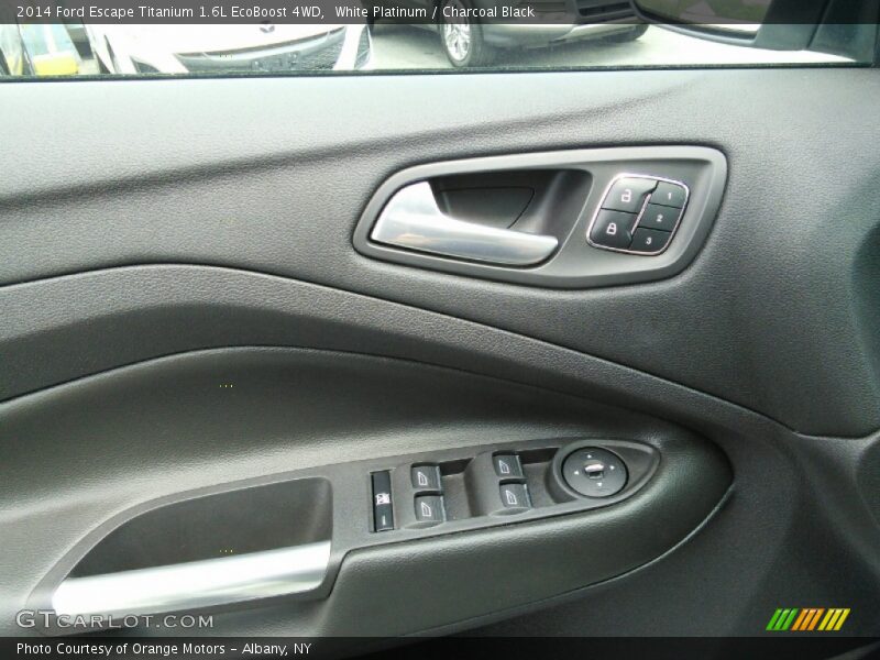 White Platinum / Charcoal Black 2014 Ford Escape Titanium 1.6L EcoBoost 4WD