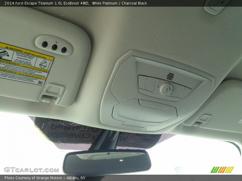White Platinum / Charcoal Black 2014 Ford Escape Titanium 1.6L EcoBoost 4WD