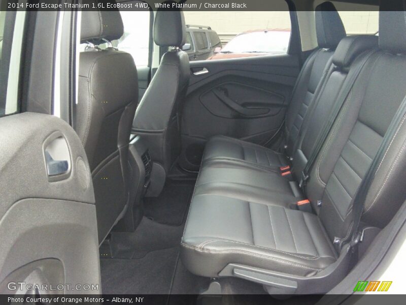 White Platinum / Charcoal Black 2014 Ford Escape Titanium 1.6L EcoBoost 4WD