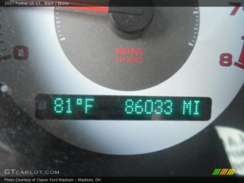 Black / Ebony 2007 Pontiac G5 GT