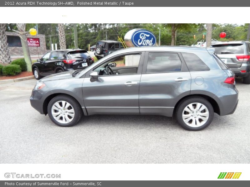 Polished Metal Metallic / Taupe 2012 Acura RDX Technology SH-AWD