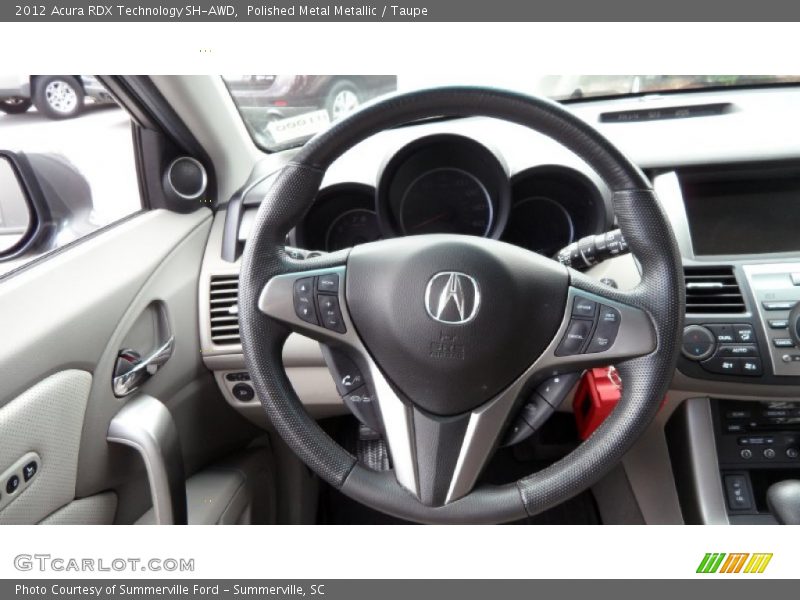 Polished Metal Metallic / Taupe 2012 Acura RDX Technology SH-AWD