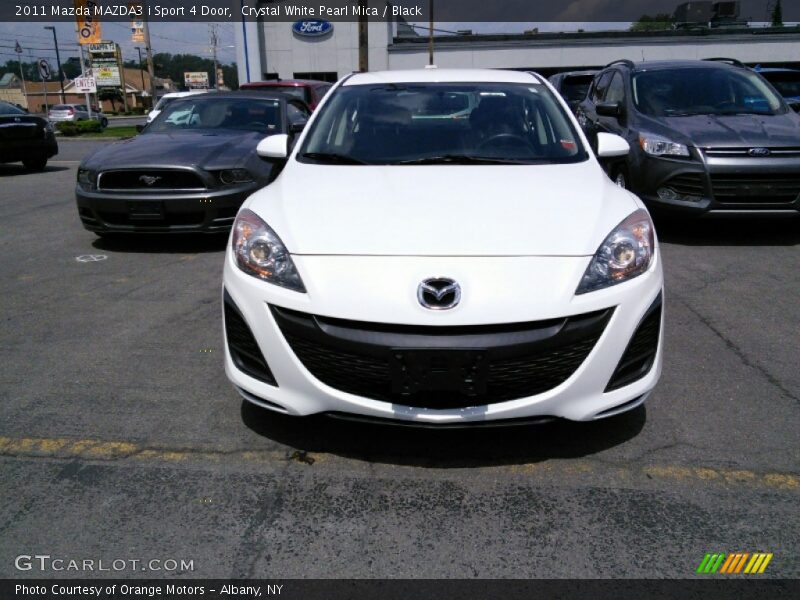 Crystal White Pearl Mica / Black 2011 Mazda MAZDA3 i Sport 4 Door