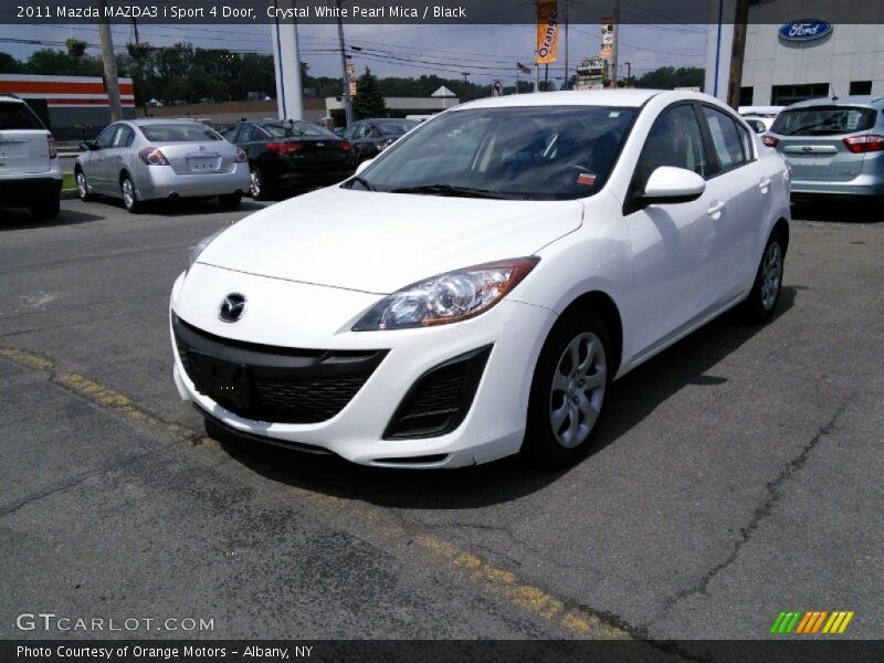 Crystal White Pearl Mica / Black 2011 Mazda MAZDA3 i Sport 4 Door