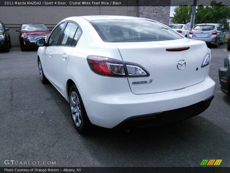 Crystal White Pearl Mica / Black 2011 Mazda MAZDA3 i Sport 4 Door