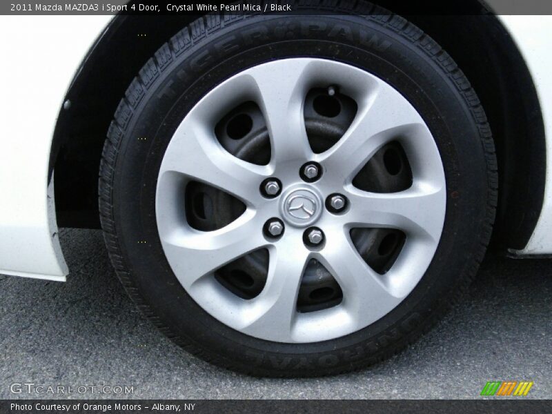 Crystal White Pearl Mica / Black 2011 Mazda MAZDA3 i Sport 4 Door
