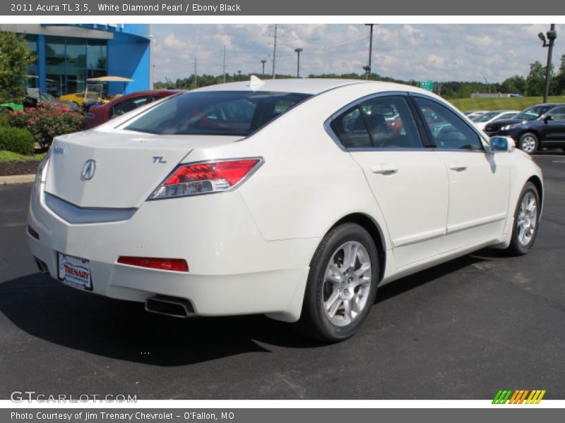 White Diamond Pearl / Ebony Black 2011 Acura TL 3.5