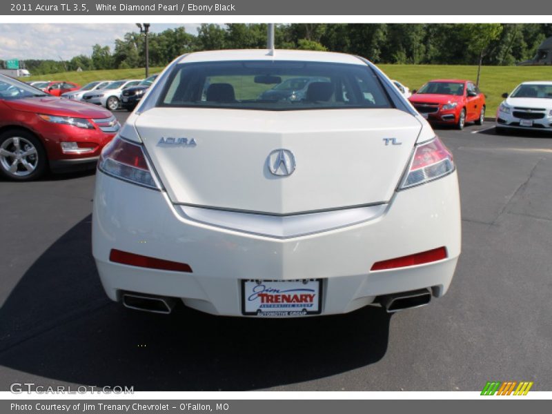 White Diamond Pearl / Ebony Black 2011 Acura TL 3.5