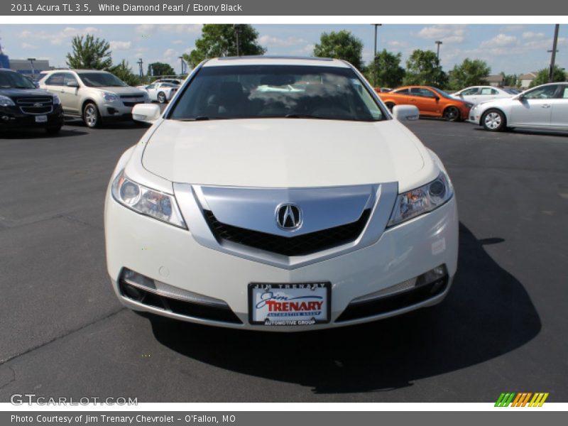 White Diamond Pearl / Ebony Black 2011 Acura TL 3.5