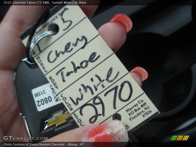 Summit White / Jet Black 2015 Chevrolet Tahoe LTZ 4WD
