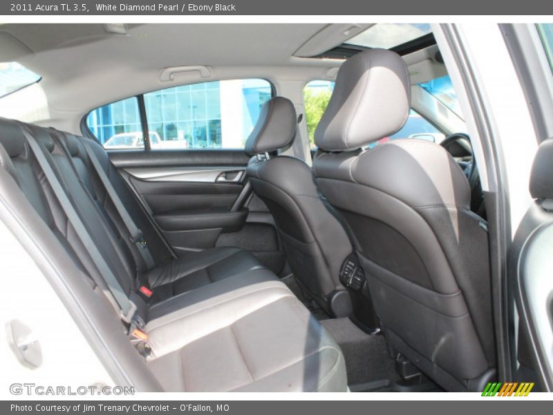 White Diamond Pearl / Ebony Black 2011 Acura TL 3.5