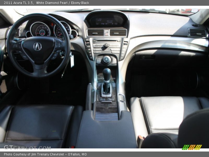 White Diamond Pearl / Ebony Black 2011 Acura TL 3.5