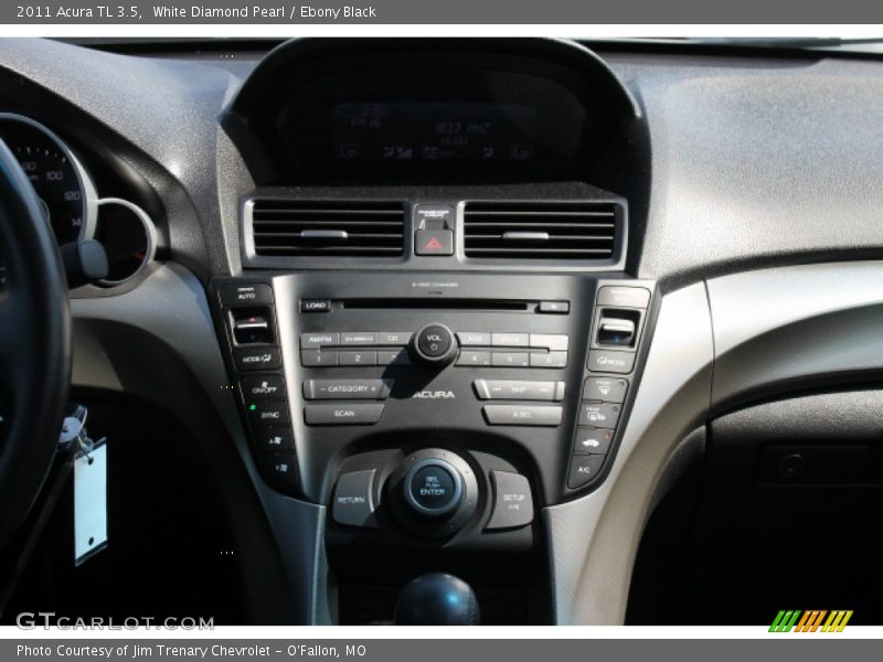 White Diamond Pearl / Ebony Black 2011 Acura TL 3.5